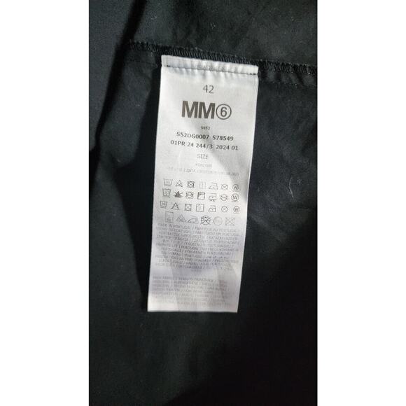 MM6 Maison Margiela Black Maxi Dress - Elegant & Timeless Sz 42 - Picture 9 of 10